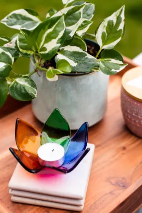 Rainbow Candle Holder - Vibrant and Colorful Candle Accessories