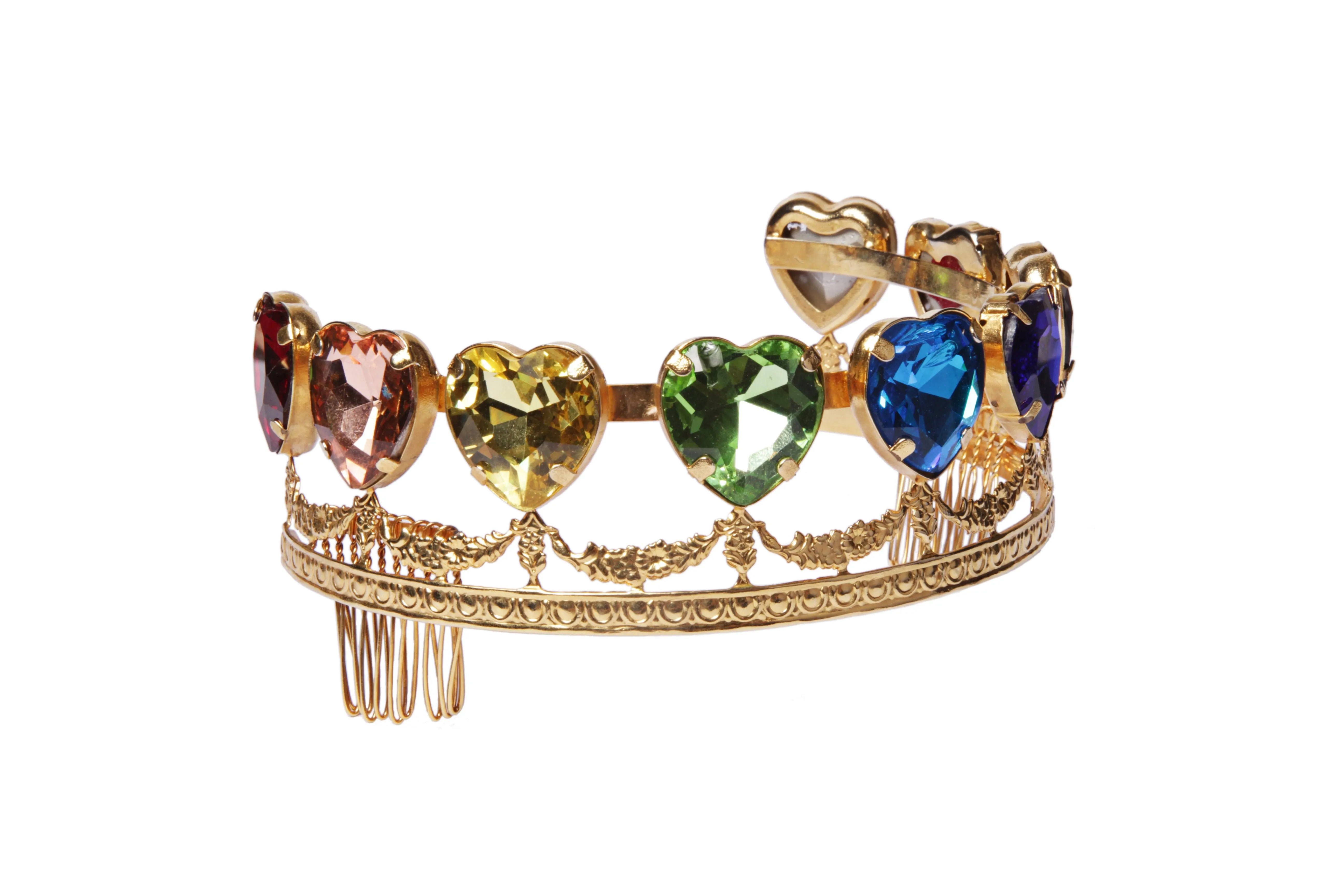 Rainbow Heart Crown