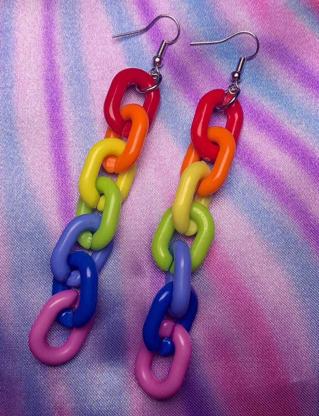 Rainbow Links Earrings