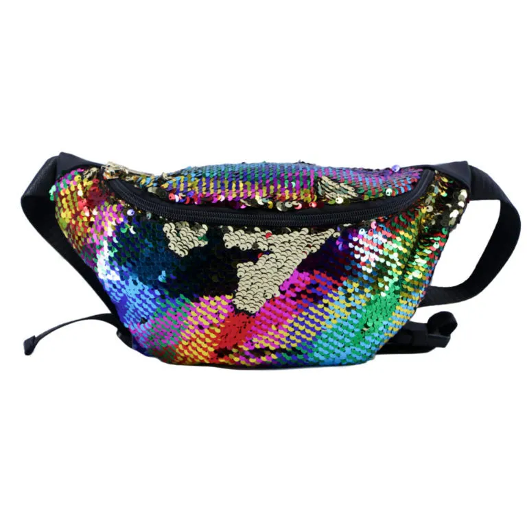 Rainbow Sequin Fanny Pack