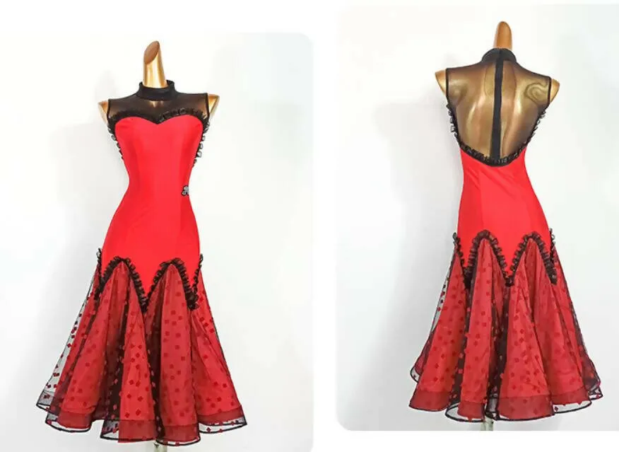 Red and Black Dancewear Junior-Adult Dress, Buy Now | Style Code 631