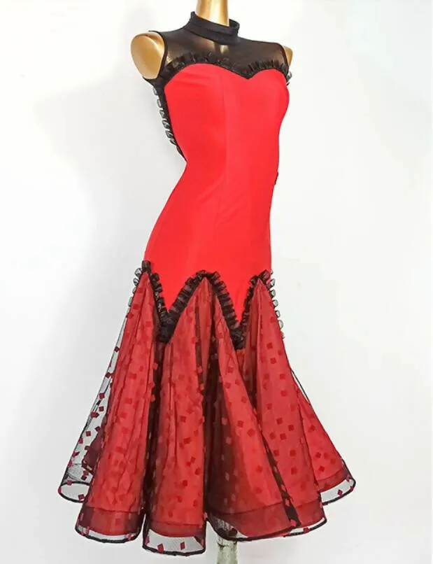 Red and Black Dancewear Junior-Adult Dress, Buy Now | Style Code 631