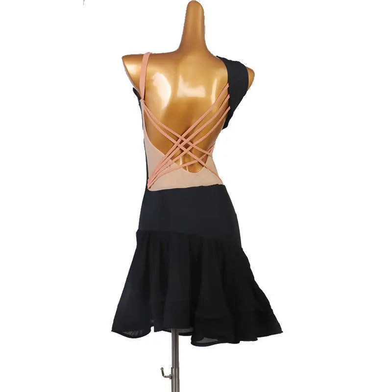 Red Blue Black Latin Dancewear