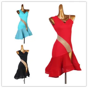 Red Blue Black Latin Dancewear