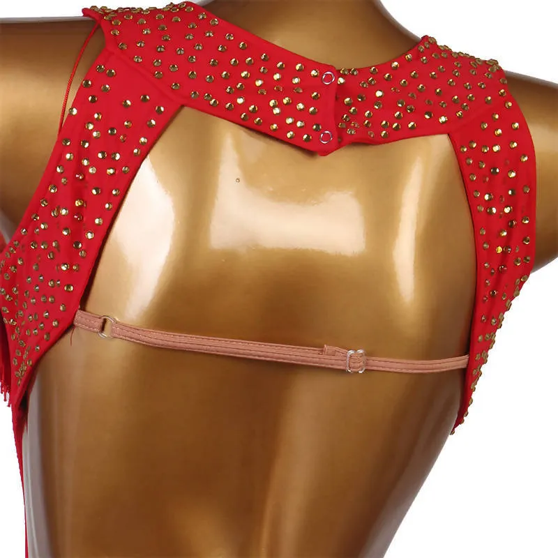 Red/Blue Latin Dancewear for Practice