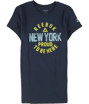 Reebok Womens New York Proud To Be Here Graphic T-Shirt