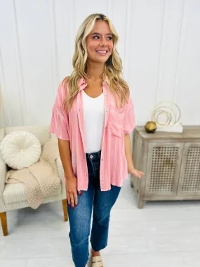 Resigned To Fate Top In Pink