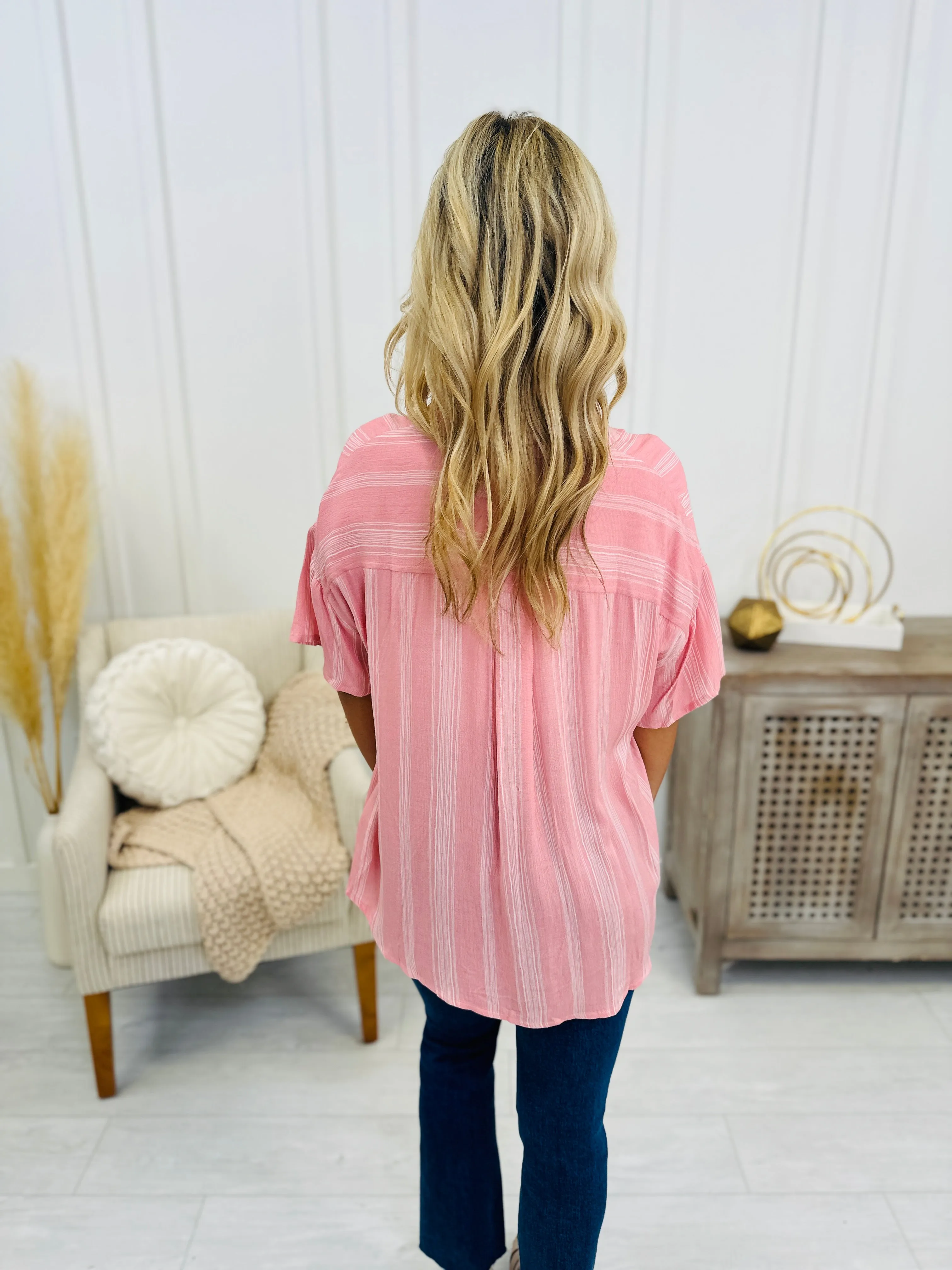 Resigned To Fate Top In Pink