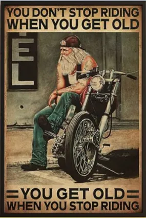 Retro Motorcycle Vintage Tin Sign