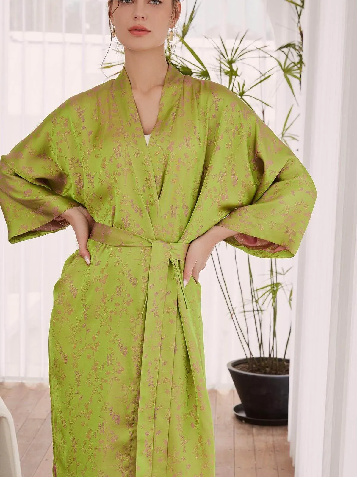 Reversible Oriental Kimono Robe