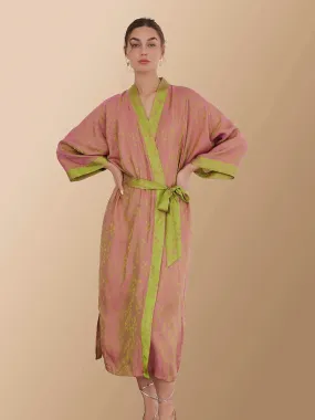 Reversible Oriental Kimono Robe