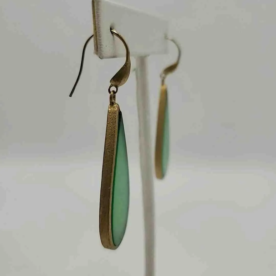 RIVKA FRIEDMAN Green Tea Cup Style Earrings