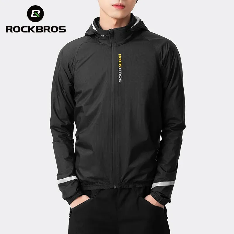 RockBros lightweight waterproof and windproof cycling/motorcycle raincoat.