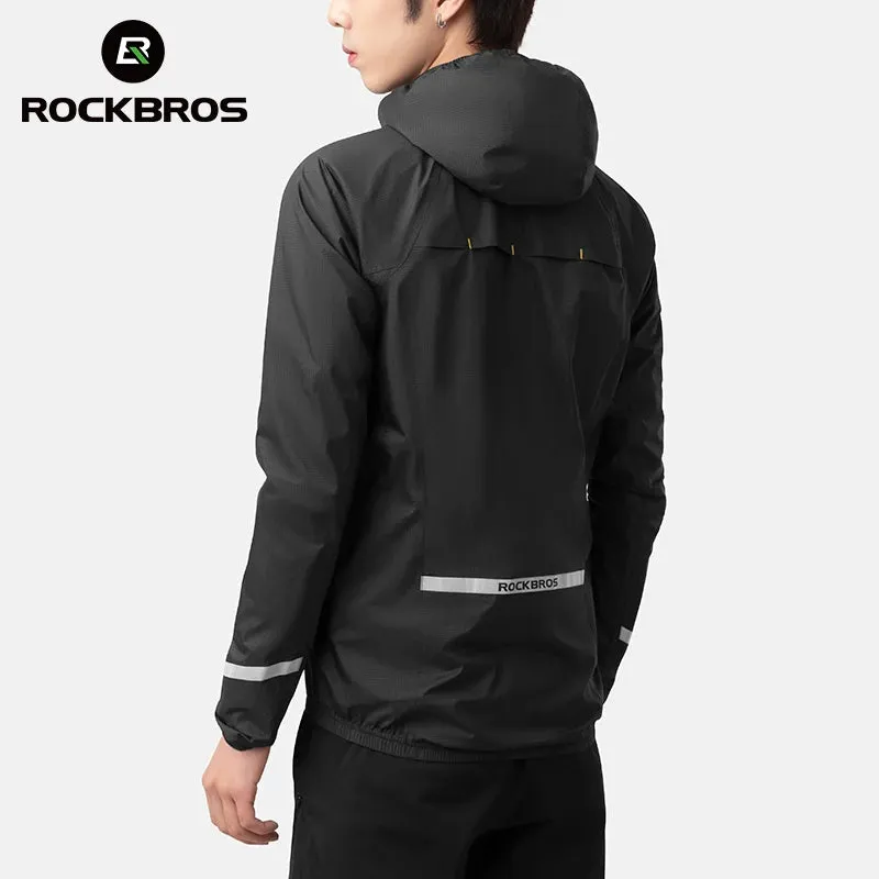 RockBros lightweight waterproof and windproof cycling/motorcycle raincoat.