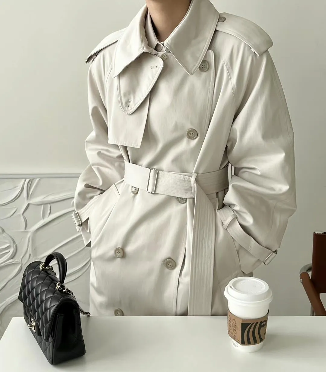 Sarah Beige Trench Coat - Buy now!