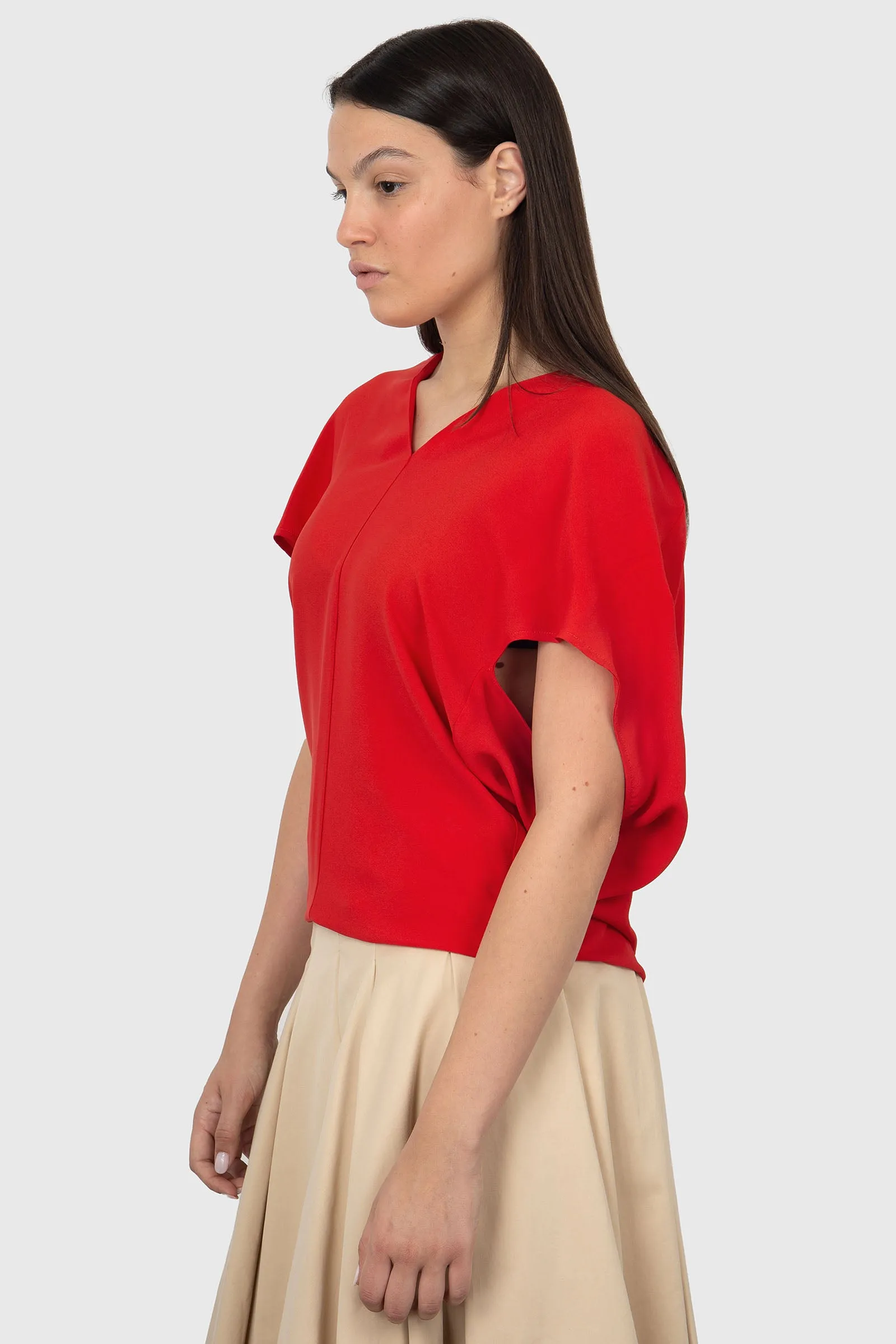 Semicouture Coral Kimono Blouse - Women's