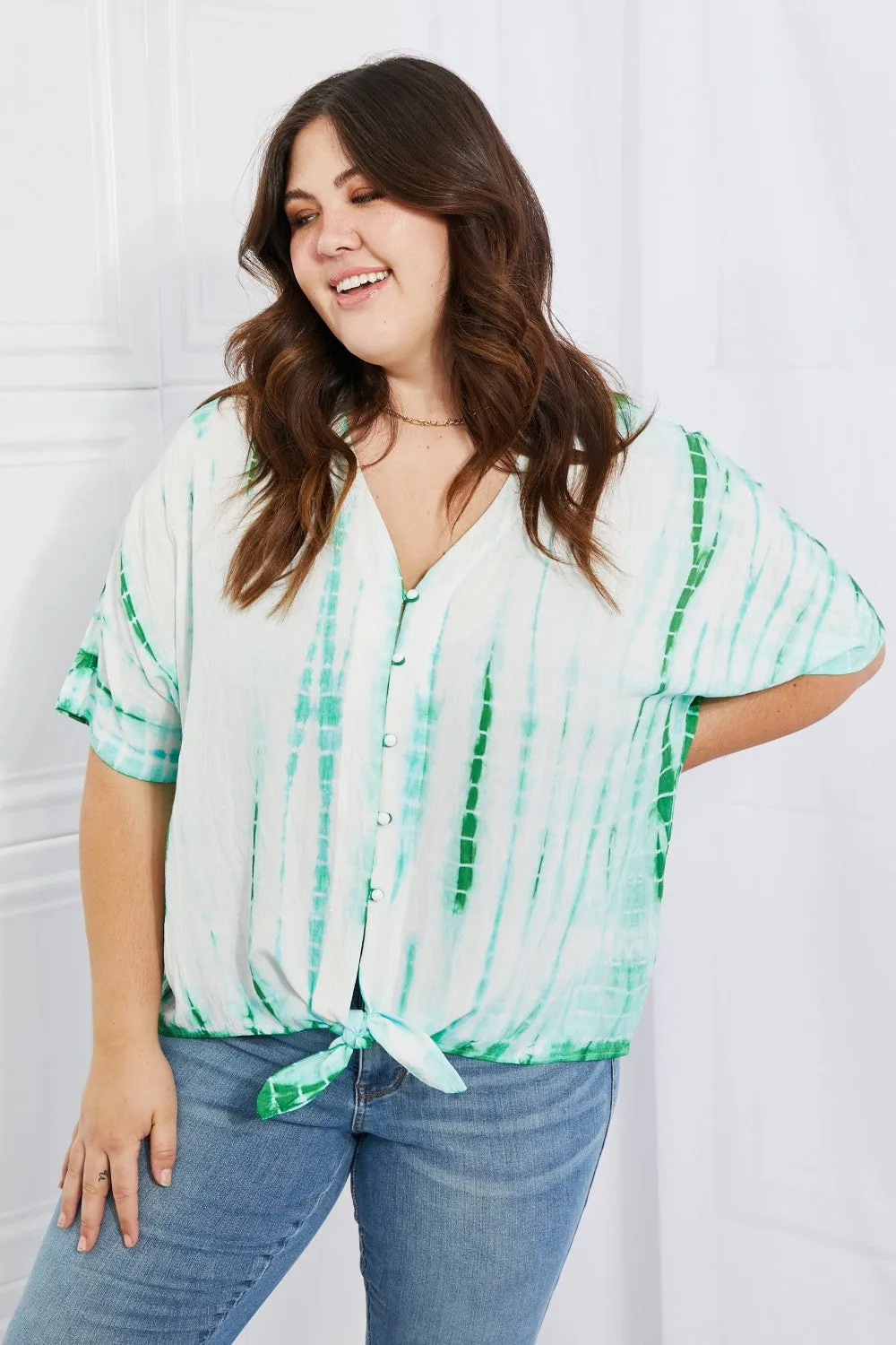 Sew In Love Tie-Dye Full Size Beach Top - Shop Now