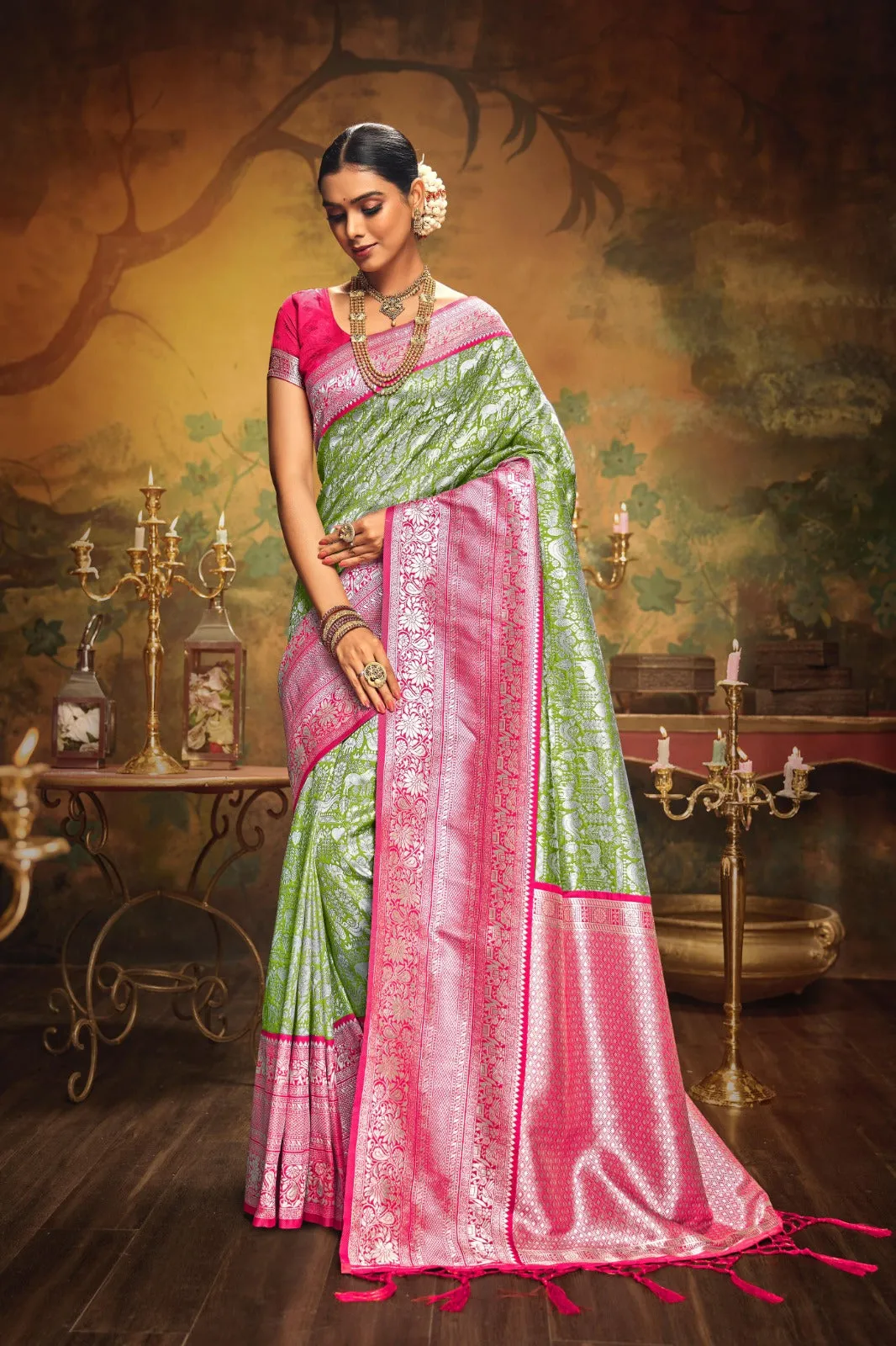 Shakuntala Soft Silk Saree for Women, New Banarasi Collection