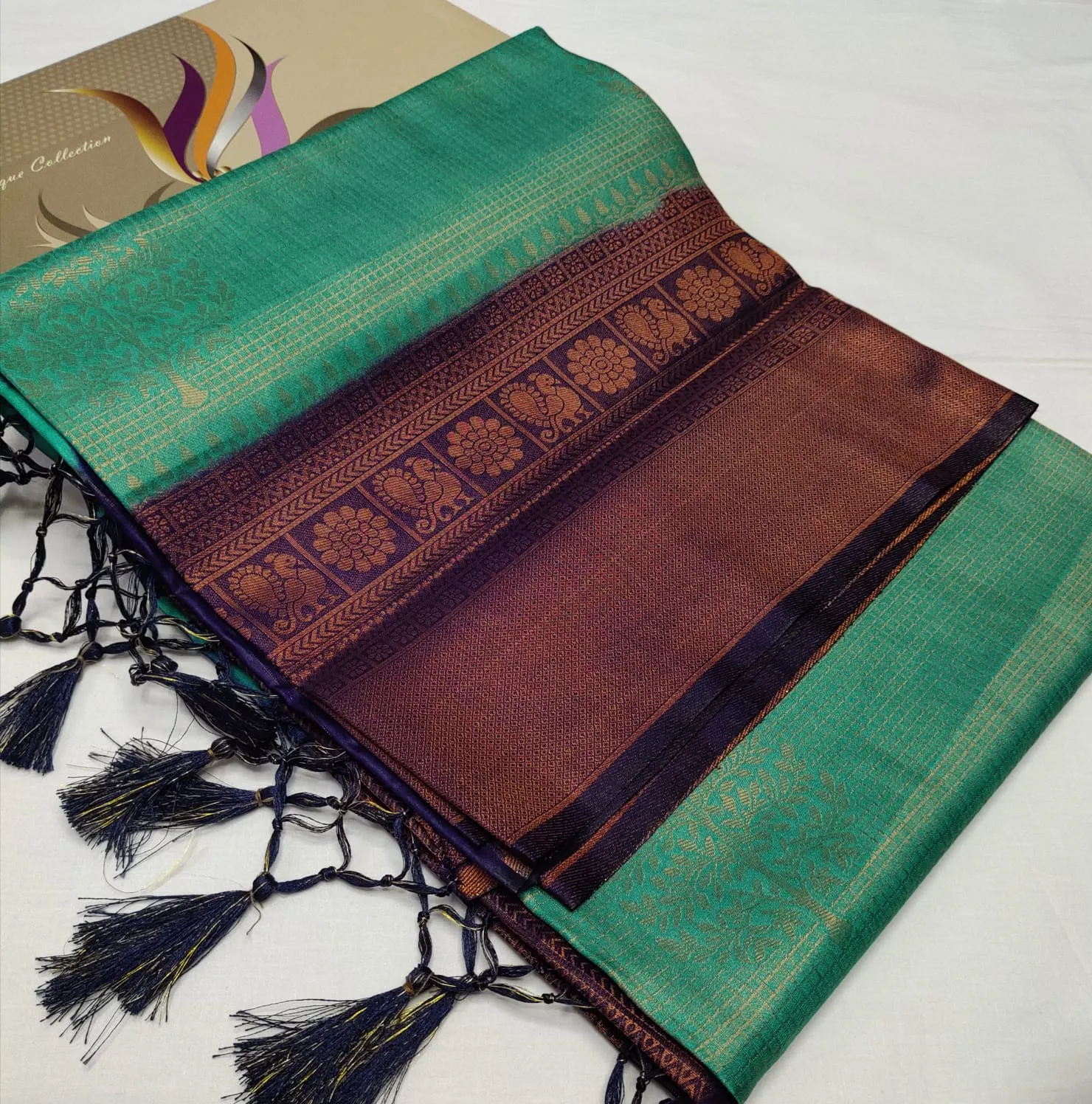 Sheetala Copper Softy Silk Saree