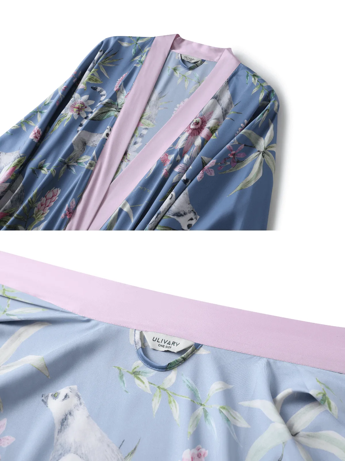 Short Kimono Robe Blue Forest - Results: Blue Forest Short Kimono Robe - Shop Now!