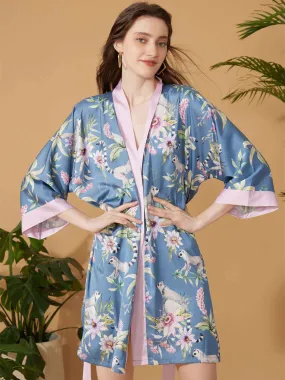 Short Kimono Robe Blue Forest - Results: Blue Forest Short Kimono Robe - Shop Now!