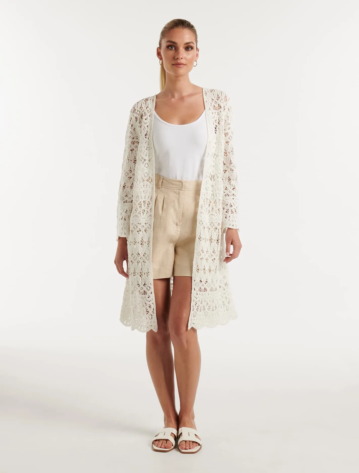 Simona Crochet Kimono - Longline Design - Shop Now