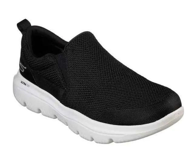 Skechers Men’s Go Walk Evolution Ultra Impeccable Shoes – Black White