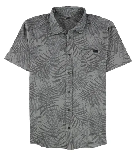 Skechers Mens Printed Destination Button Up Shirt