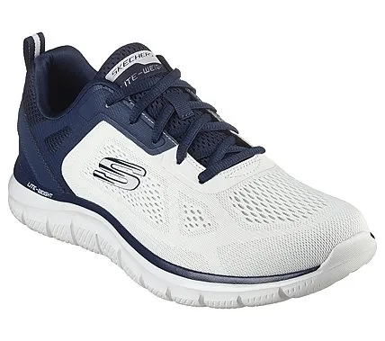 Skechers Men's Track Sneakers - White/Navy, Model 232698