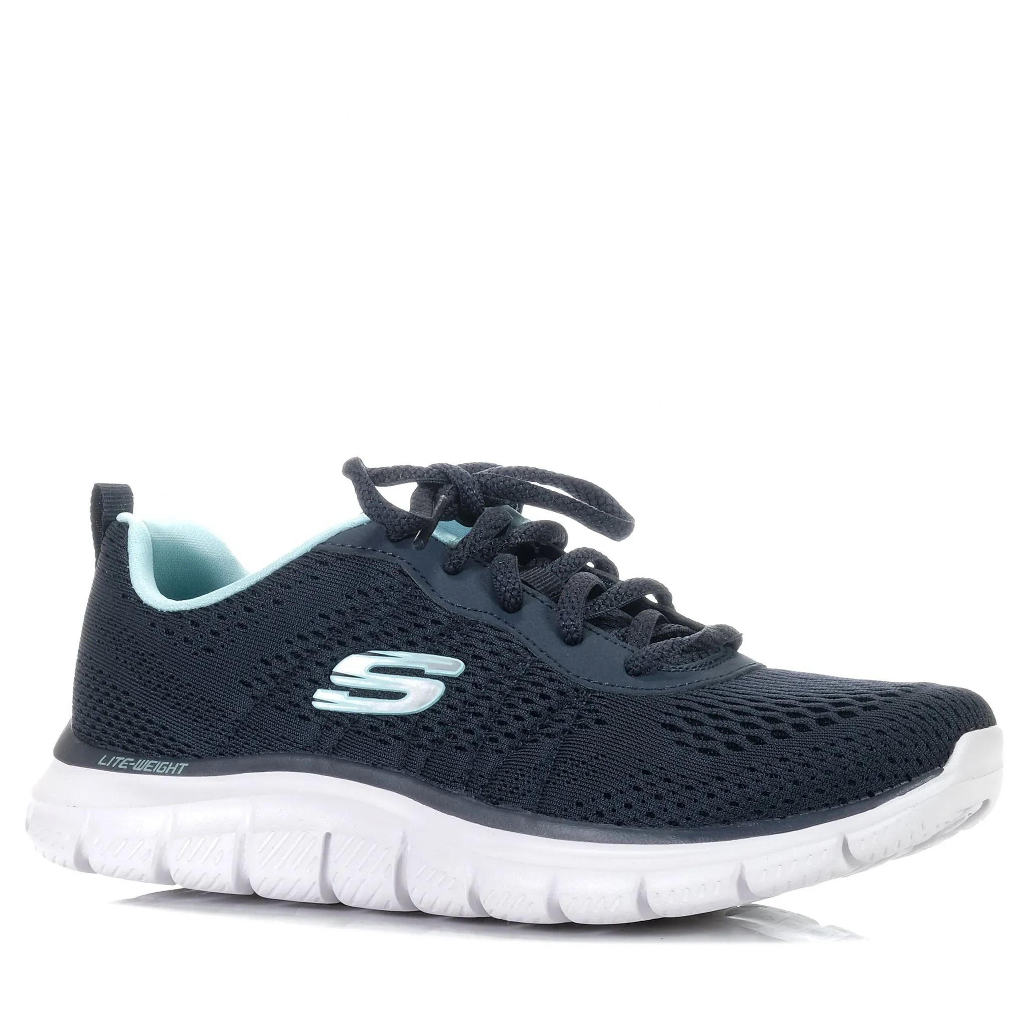 Skechers Track shoes - Navy/Aqua color (style: 150141)