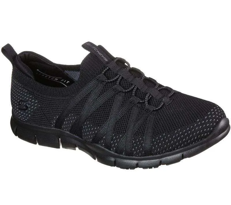 Skechers Women’s Gratis Chic Newness Shoes – Black