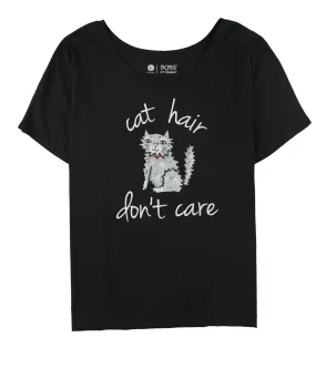 Skechers Womens Cat Hair Don't Care Graphic T-Shirt