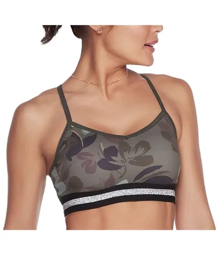 Skechers Womens Go Flex Camo Floral Sports Bra