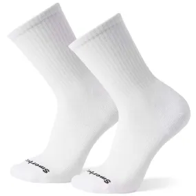 Smartwool Athletic Light Elite Crew Socks 2 Pack (White)