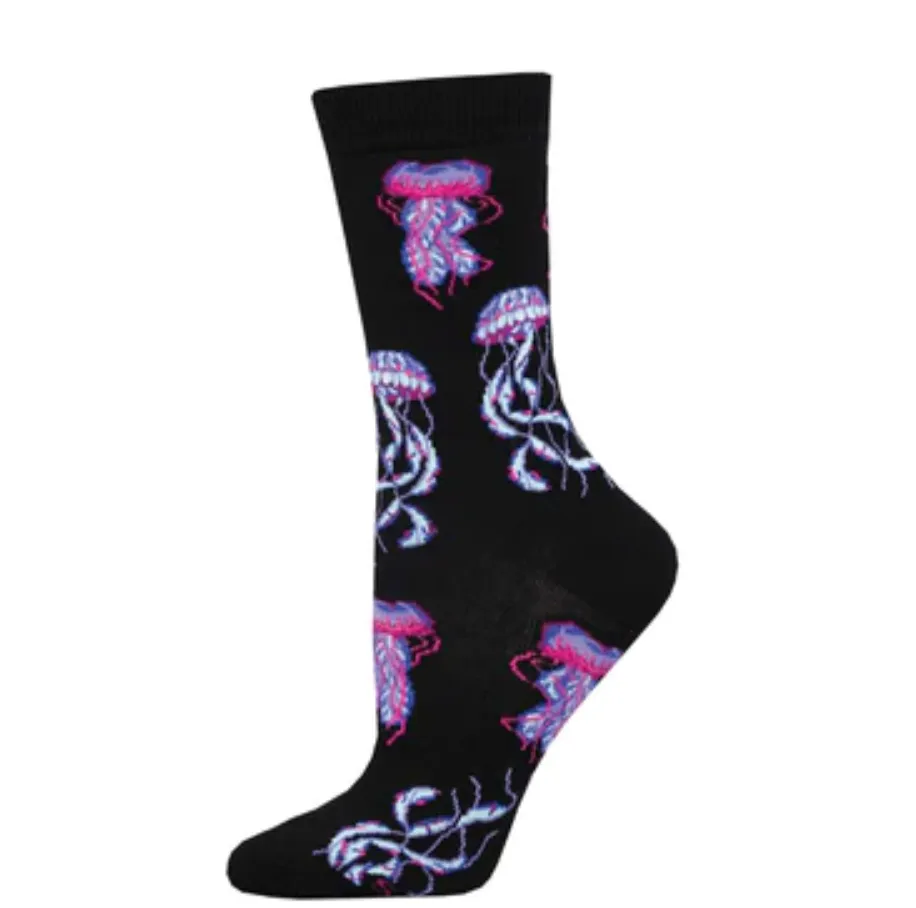 Socksmith bamboo graphic crew, women's sizing (20+ patterns)