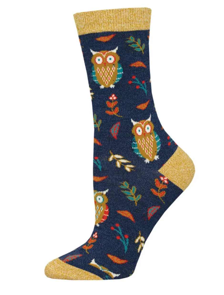 Socksmith bamboo graphic crew, women's sizing (20+ patterns)