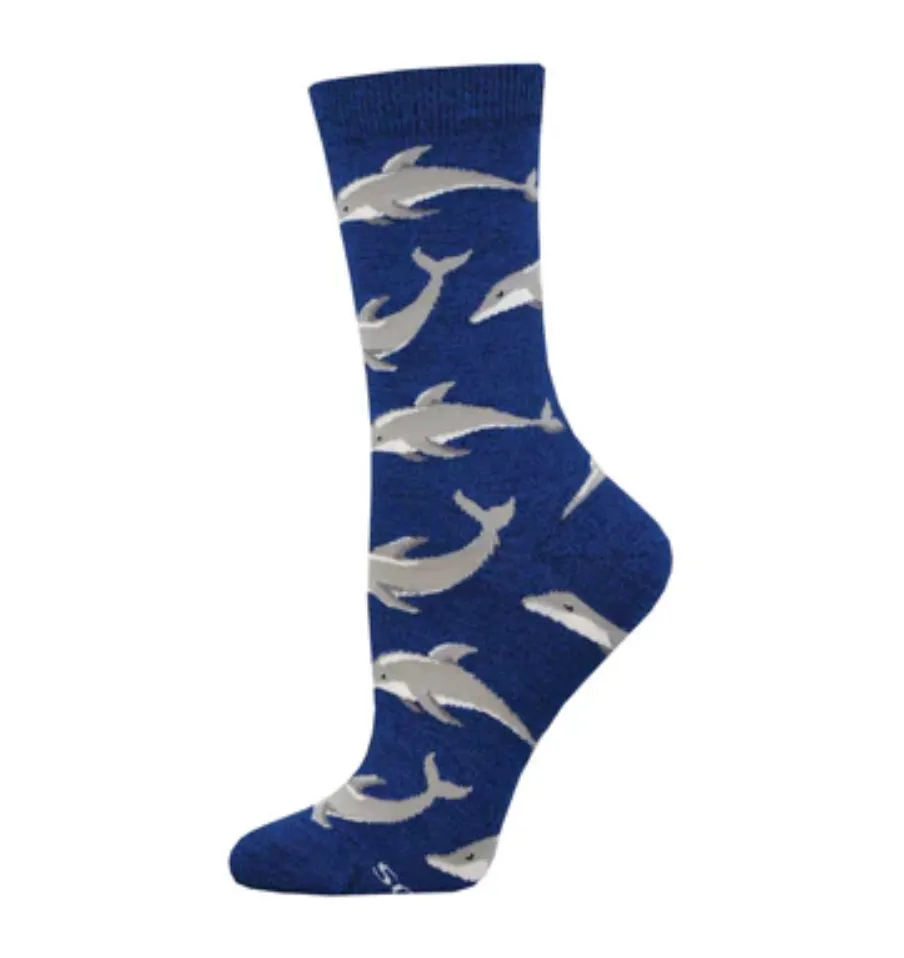 Socksmith bamboo graphic crew, women's sizing (20+ patterns)