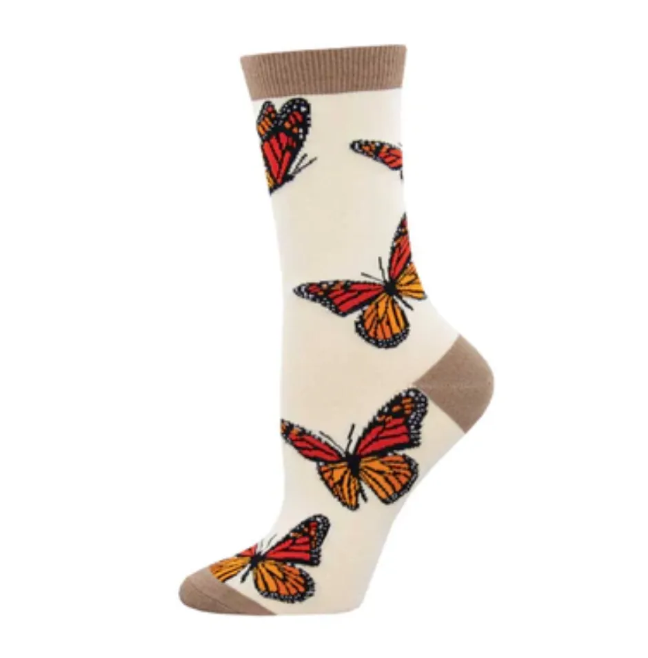 Socksmith bamboo graphic crew, women's sizing (20+ patterns)