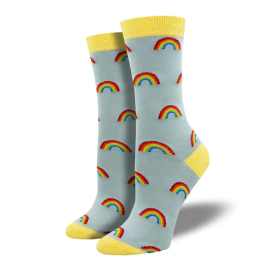 Socksmith bamboo graphic crew, women's sizing (20+ patterns)