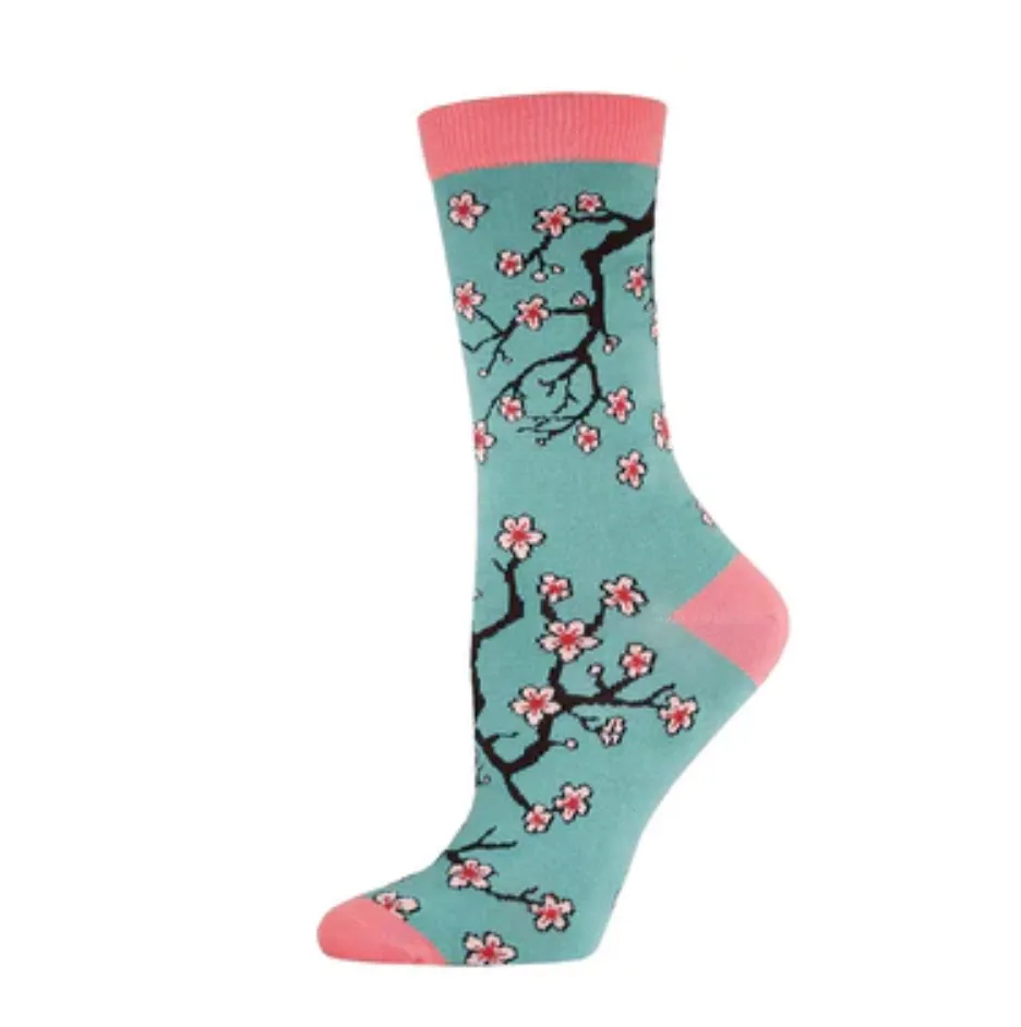 Socksmith bamboo graphic crew, women's sizing (20+ patterns)