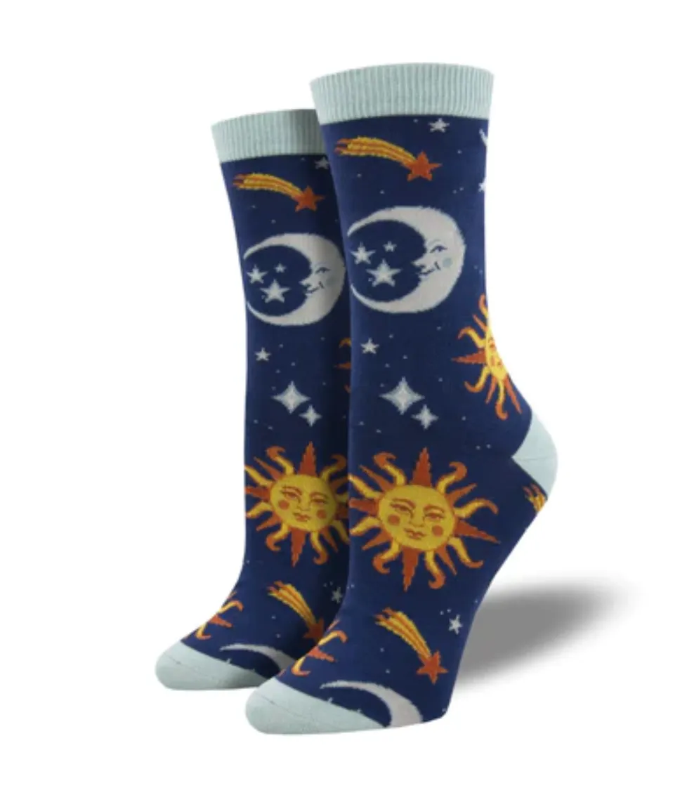 Socksmith bamboo graphic crew, women's sizing (20+ patterns)