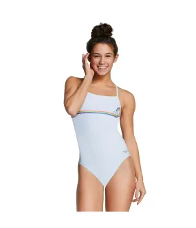 Speedo Womens Rainbow One Piece Swim Racesuit