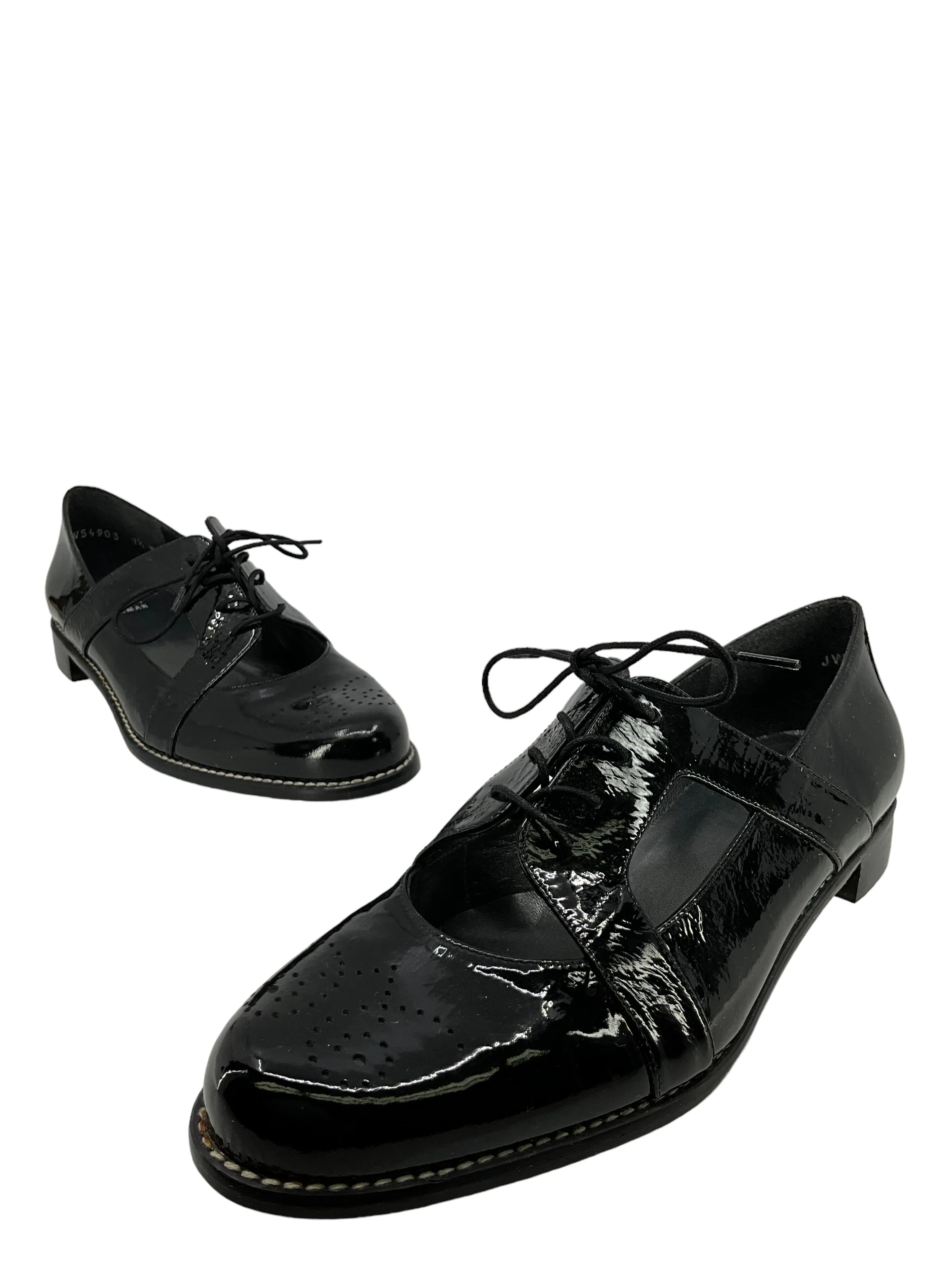 Stuart Weitzman Lace Up Loafers Size 7.5 for sale.