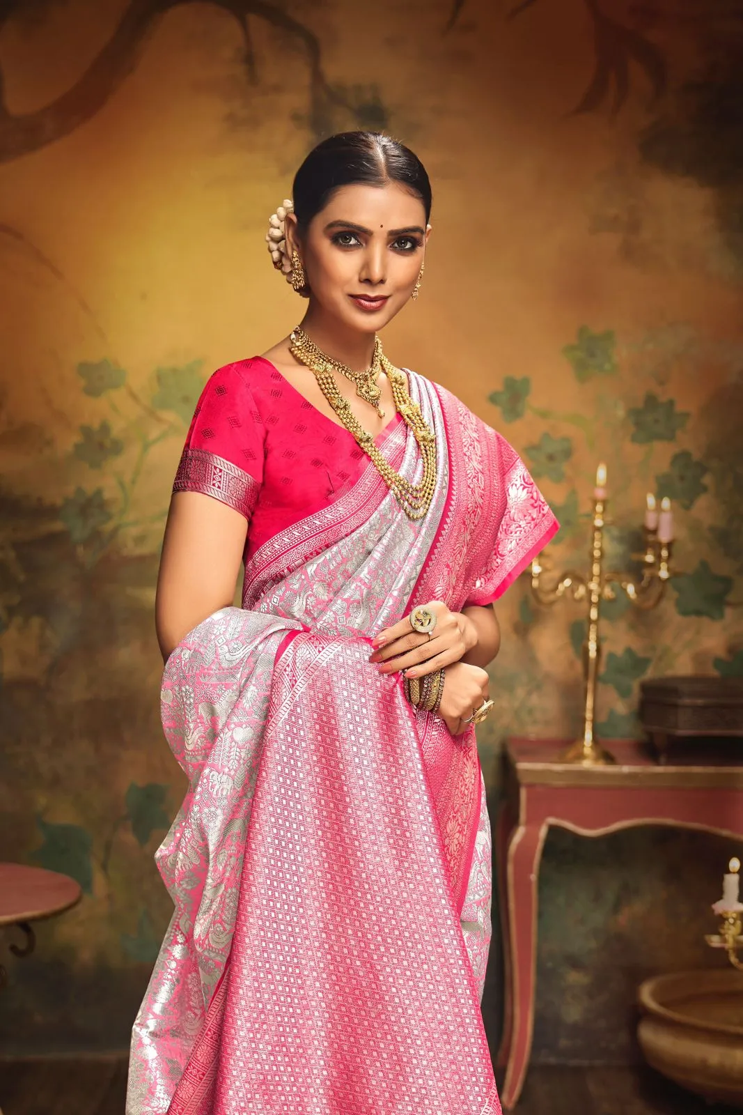 Sujatha New Banarasi Soft Silk Saree for Women - SATYA001BSA