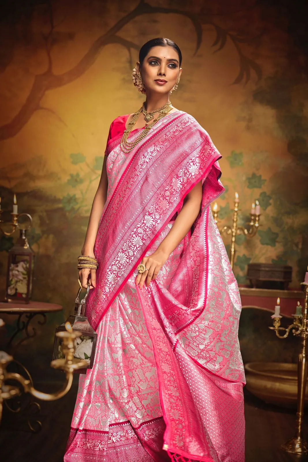 Sujatha New Banarasi Soft Silk Saree for Women - SATYA001BSA