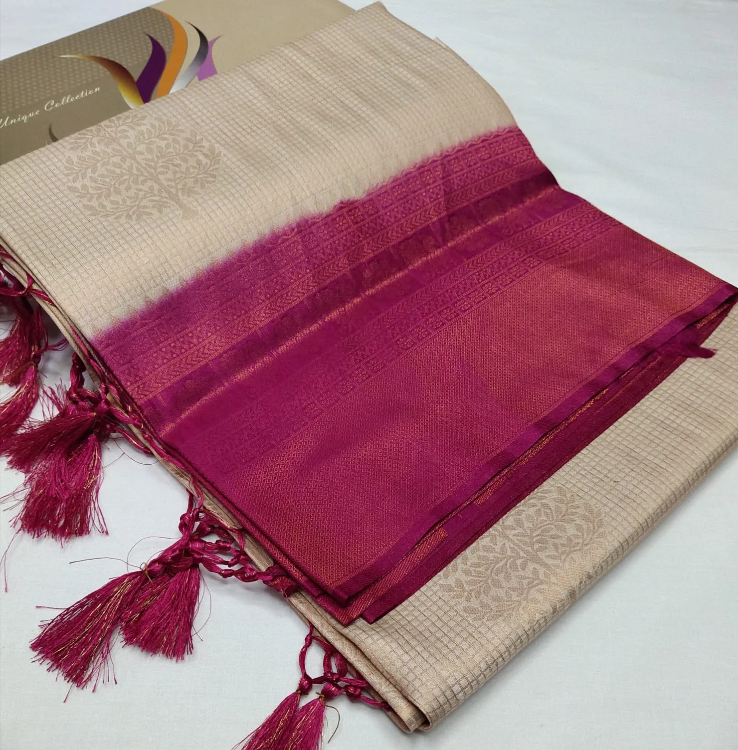 Sulabha Women's Copper Soft Silk Saree - SAHEL001KSA