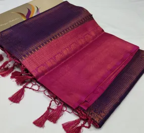 Sulakshana, Kubera Pattu Copper Silk Saree for Women