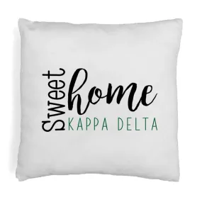 Sweet Home Kappa Delta Sorority Room Decor Pillow Cover - Get Yours Now!