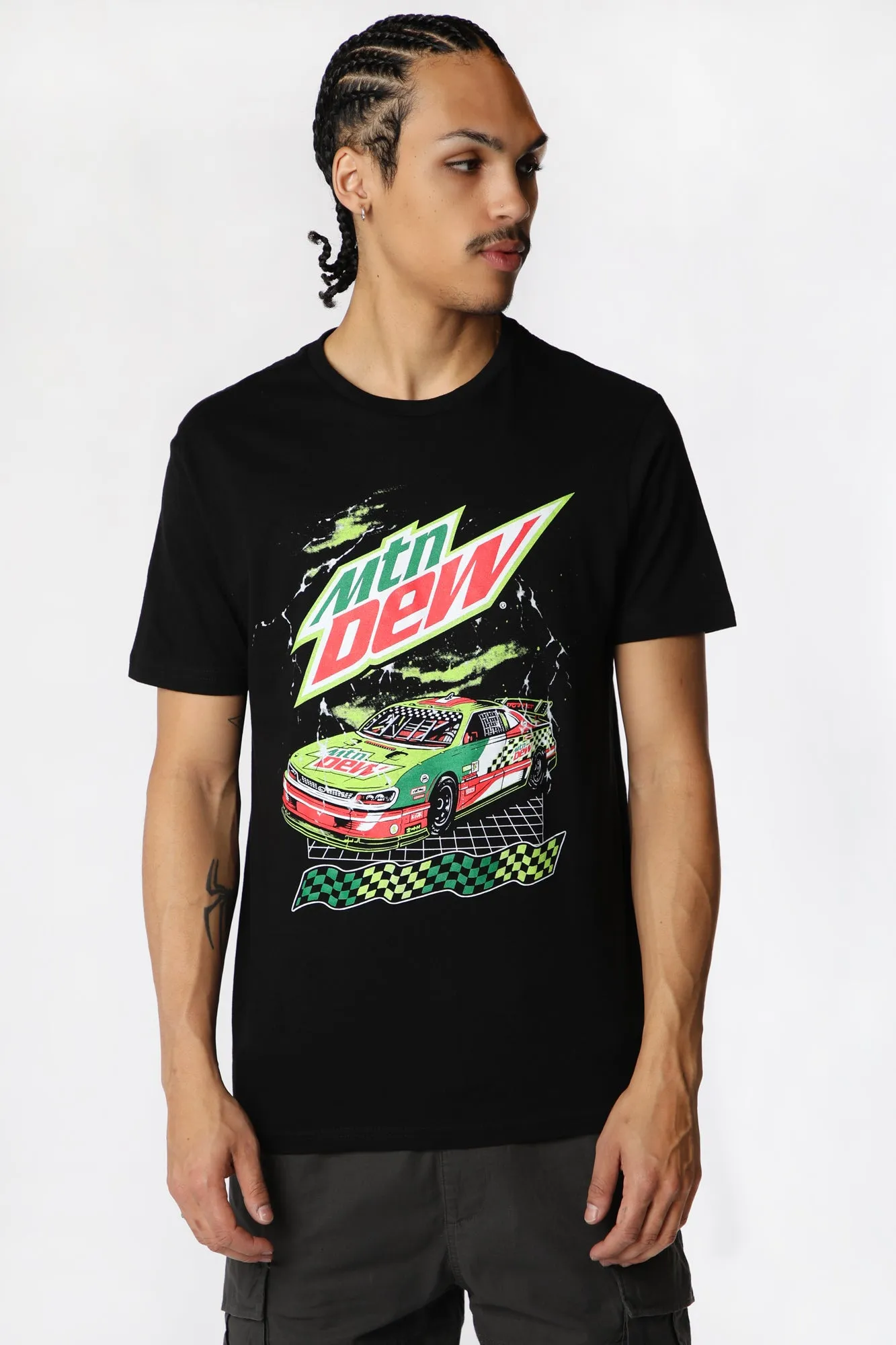 T-Shirt Imprimé Mtn Dew Racing Homme