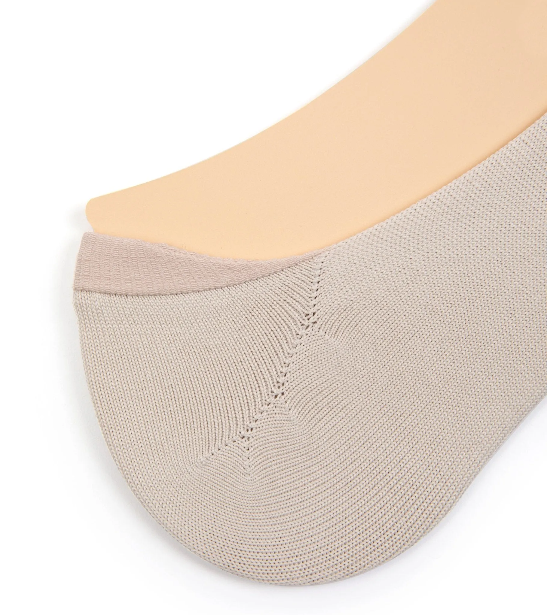 Tabio Beige No-Show Socks